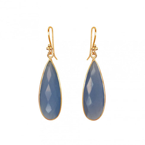 Chalcedony Teardrops